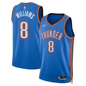Jalen Williams Oklahoma City Thunder Nike Unisex Swingman Replica Jersey Icon Edition Blue Commémoratif