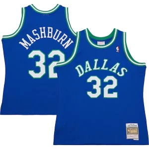 Jamal Mashburn Dallas Mavericks 2001/02 Hardwood Classics Swingman Exceptionnel Jersey Blue