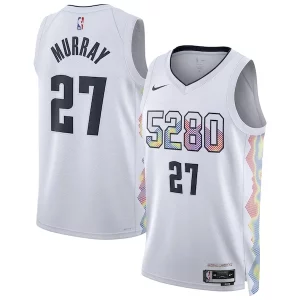 Jamal Murray Denver Nuggets Nike Exquisite Unisex 2024/25 Swingman Player Jersey City Edition White