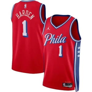 James Harden Philadelphia 76ers Jordan Brand Unisex Swingman Uniques Jersey Statement Edition Red