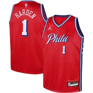 James Harden Philadelphia 76ers Jordan Brand Youth Swingman Jersey Statement Edition Éclatant Red