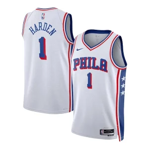 James Harden Philadelphia 76ers Commémoratif Nike Unisex Swingman Jersey Association Edition White