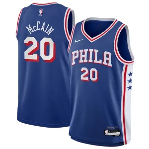 Jared McCain Commémoratif Philadelphia 76ers Nike Youth Swingman Jersey Icon Edition Royal