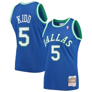 Jason Kidd Dallas Mavericks 1994/95 Hardwood Classics Swingman Jersey Luxueux Blue