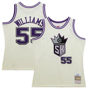 Jason Williams Sacramento Kings Chainstitch Swingman Classique Jersey Cream