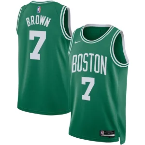 Jaylen Brown Boston Celtics Nike Unisex Swingman Jersey Icon Élégant Edition Kelly Green
