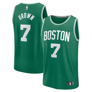 Jaylen Brown Boston Celtics Fast Break Exclusif Replica Player Jersey Icon Edition Kelly Green