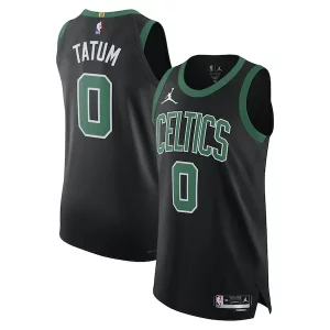 Jayson Tatum Exquisite Boston Celtics Jordan Brand Authentic Player Jersey Statement Edition Black