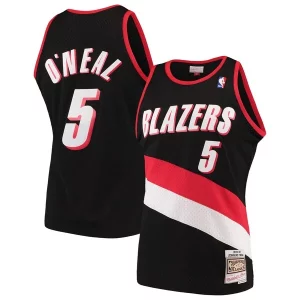 Jermaine O'Neal Portland Trail Blazers 1999/00 Hardwood Classics Classique Swingman Jersey Black
