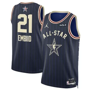 Joel Embiid Jordan Brand Éclatant Unisex 2024 NBA All Star Game Swingman Jersey Navy