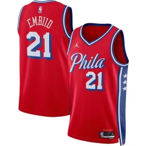 Joel Notable Embiid Philadelphia 76ers Jordan Brand Unisex Swingman Jersey Statement Edition Red