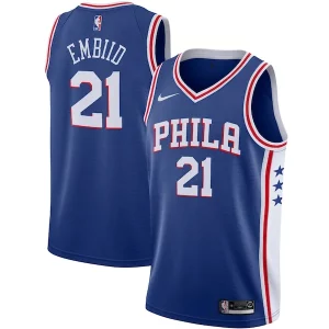 Joel Embiid Philadelphia 76ers Nike 2019/2020 Swingman Jersey Icon Vibrant Edition Royal
