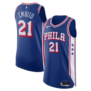 Joel Embiid Philadelphia 76ers Nike Authentic Jersey Refiné Association Edition Royal
