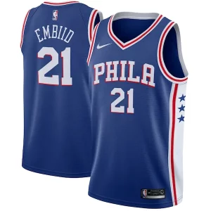 Joel Embiid Philadelphia 76ers Nike Swingman Unique Jersey Royal Icon Edition