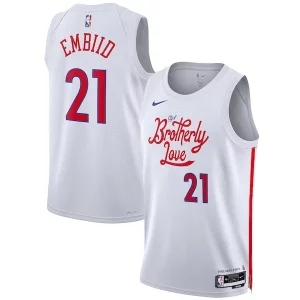 Joel Embiid Philadelphia 76ers Collectible Nike Unisex 2022/23 Swingman Jersey City Edition White