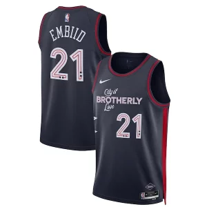 Joel Embiid Philadelphia 76ers Nike Unisex Moderne 2023/24 Swingman Jersey Navy City Edition
