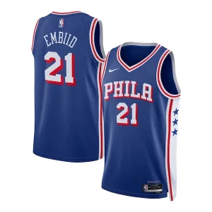 Joel Embiid Philadelphia 76ers Nike Unisex Swingman Jersey Icon Edition Royal/White Charming