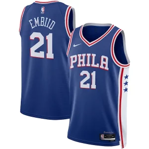 Joel Embiid Philadelphia 76ers Nike Unisex Swingman Gracieux Jersey Icon Edition Royal/White