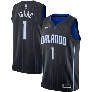 Jonathan Isaac Orlando Magic Nike Swingman Premium Jersey Black Icon Edition