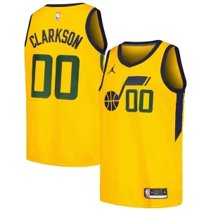 Jordan Clarkson Authentique Utah Jazz Jordan Brand Swingman Player Jersey Statement Edition Yellow