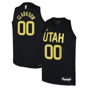 Jordan Clarkson Utah Jazz Jordan Brand Charming Youth Swingman Jersey Statement Edition Black