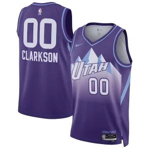 Jordan Clarkson Utah Jazz Nike Unisex 2024/25 Swingman Player Vibrant Jersey City Edition Purple