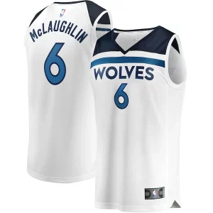 Jordan McLaughlin Minnesota Timberwolves Youth Fast Break Replica Player Jersey Association Tendance Edition White
