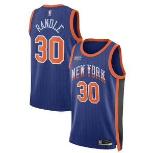 Julius Randle New York Knicks Élégant Nike Unisex 2023/24 Swingman Jersey Blue City Edition
