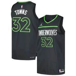 Karl Anthony Towns Minnesota Timberwolves Jordan Brand Admirable Authentic Player Jersey Statement Edition Anthracite