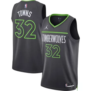 Karl Anthony Towns Gracieux Minnesota Timberwolves Jordan Brand Unisex Swingman Jersey Statement Edition Charcoal