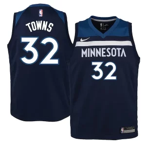 Karl Anthony Collectible Towns Minnesota Timberwolves Nike Youth Swingman Jersey Navy Icon Edition