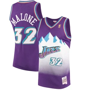 Karl Malone Utah Jazz Moderne 1996/97 Hardwood Classics Swingman Jersey Purple