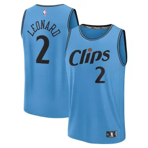 Kawhi Leonard LA Admirable Clippers 2024/25 Fast Break Player Jersey City Edition Light Blue