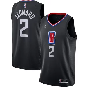 Kawhi Leonard LA Clippers Jordan Brand 2020/21 Luxueux Swingman Jersey Statement Edition Black