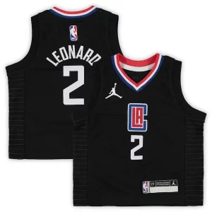 Kawhi Leonard LA Clippers Jordan Brand Toddler 2020/21 Jersey Magnifique Black Statement Edition
