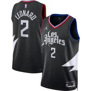 Kawhi Leonard LA Clippers Jordan Brand Unisex Swingman Jersey Statement Edition Collectible Black