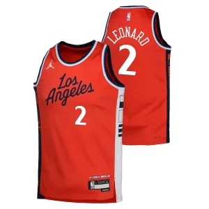 Kawhi Leonard LA Élégant Clippers Jordan Brand Youth Swingman Jersey Statement Edition Red