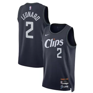 Kawhi Gracieux Leonard LA Clippers Nike Unisex 2023/24 Swingman Jersey Navy City Edition