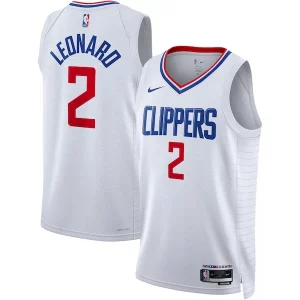 Kawhi Leonard LA Clippers Nike Unisex Swingman Jersey Association Admirable Edition White/Royal