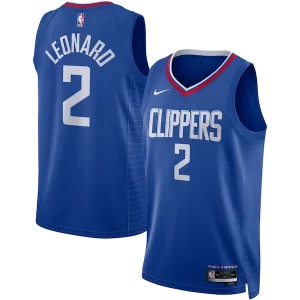 Kawhi Leonard LA Clippers Exclusif Nike Unisex Swingman Jersey Icon Edition Royal/White
