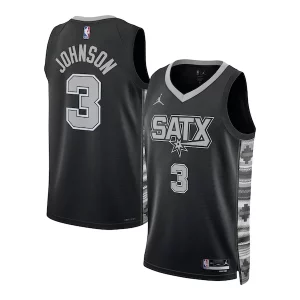 Keldon Johnson San Antonio Spurs Jordan Brand Unisex Swingman Jersey Statement Éclatant Edition Black