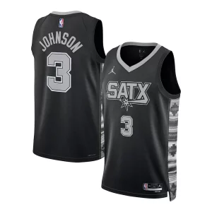 Keldon Prime Johnson San Antonio Spurs Jordan Brand Unisex Swingman Jersey Statement Edition Black
