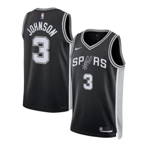 Keldon Johnson San Antonio Spurs Nike Premium Unisex Swingman Jersey Association Edition Black