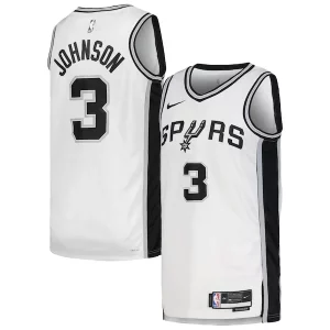 Keldon Johnson San Antonio Spurs Nike Unisex Swingman Jersey Association Edition Magnifique White/Black