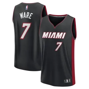 Kel'el Ware Gracieux Miami Heat Fast Break Replica Player Jersey Icon Edition Black