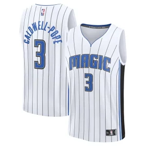 Kentavious Caldwell Pope Orlando Magic Fast Break Exceptionnel Replica Player Jersey Association Edition White