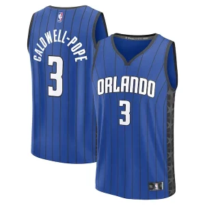 Kentavious Caldwell Pope Orlando Exquisite Magic Fast Break Replica Player Jersey Statement Edition Blue