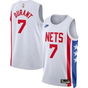 Kevin Durant Brooklyn Nets Nike Swingman Jersey Classic Edition White Gracieux