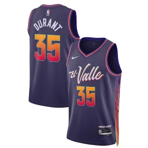 Kevin Durant Phoenix Suns Stylish Nike Unisex 2023/24 Swingman Jersey Purple City Edition
