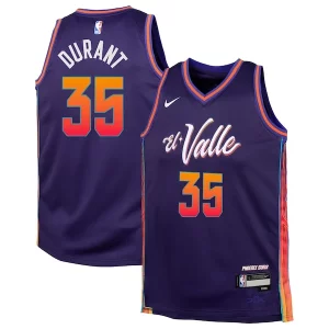 Kevin Durant Phoenix Suns Nike Collectible Youth Swingman Replica Jersey City Edition Purple